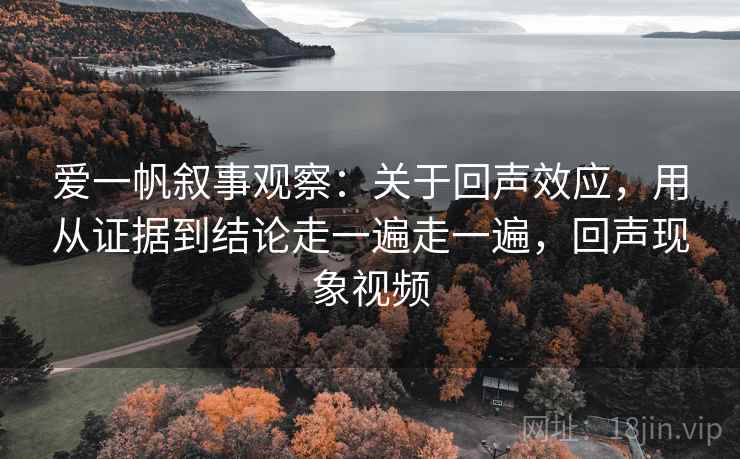 爱一帆叙事观察：关于回声效应，用从证据到结论走一遍走一遍，回声现象视频